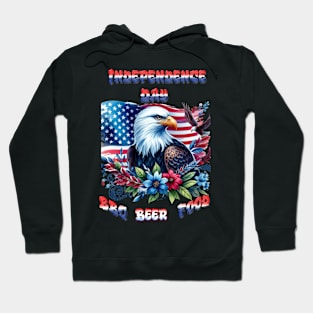 Majestic Eagle Flying With American Flag Hoodie